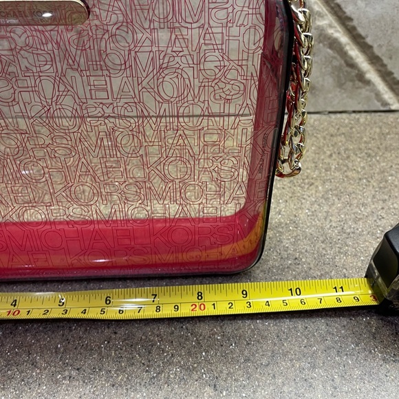 👜 NWOT Michael Kors MK Clear Large EW East West Crossbody Stadium Bag - Picture 10 of 12